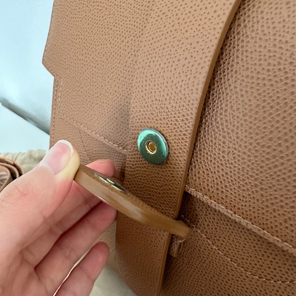 SOLD Senreve Alunna Bag + Statement Strap | Chestnut Pebbled leather - Picture 6 of 9